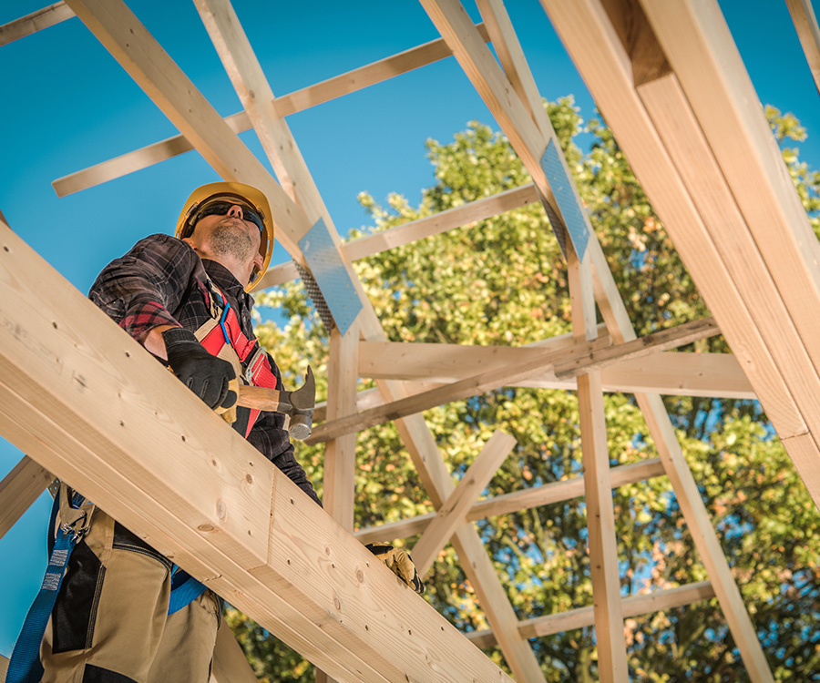 Trusses replaced on new roof job in borehamwood
