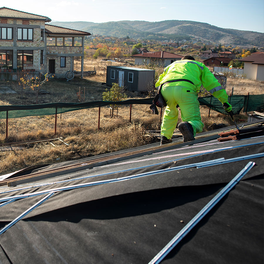 Roof being felted and battoned in St Albans hertfordshire